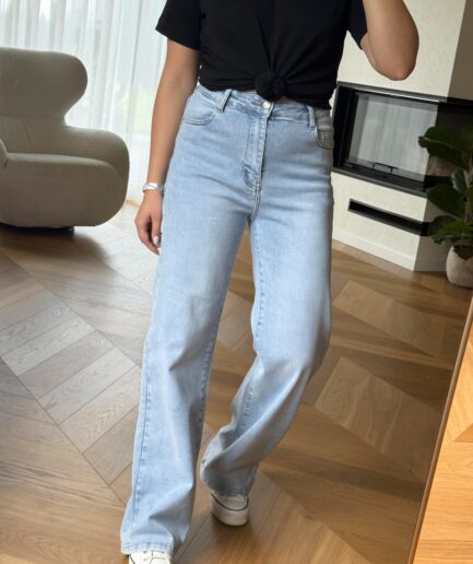 Wide leg džinsai