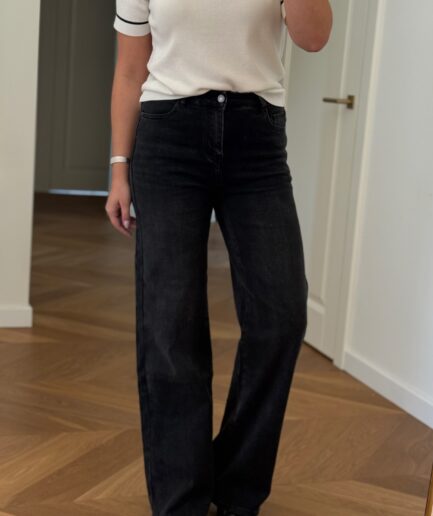 Wide leg džinsai extra long